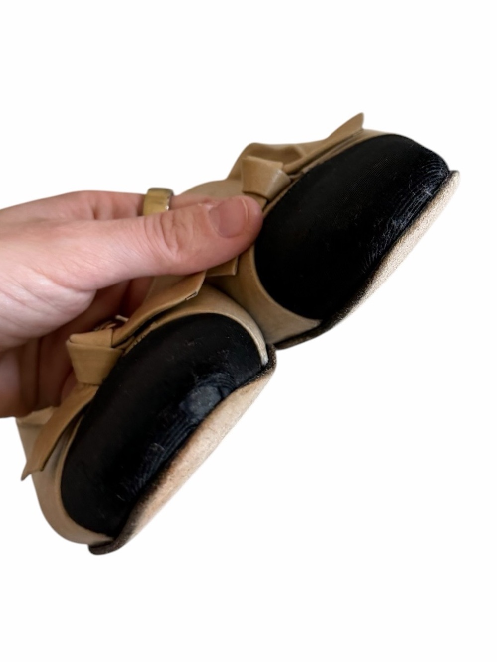 Salvatore Ferragamo Vintage Classic Two-Tone Bow Mules Black & Tan Women’s Heels - Picture 7 of 12
